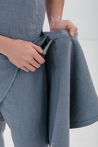 Килт мужской, цвет серо-голубой, Крапива 100%, р-р M-L