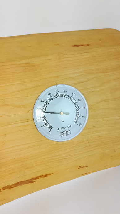 Термометр банный резной
