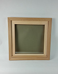 Окно Woodson 50*50, стекло бронза, ольха
