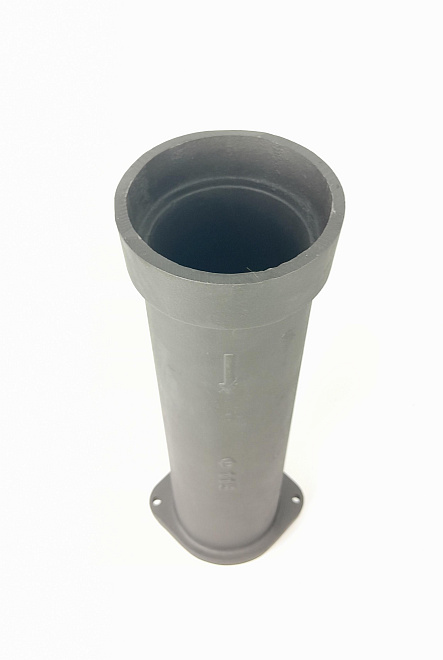 Чугунная НИЖНЯЯ труба для шибера (п/м) ИСКАНДЕР 115/500мм