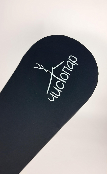 Опахало стандарт черное(лого с одной стороны)