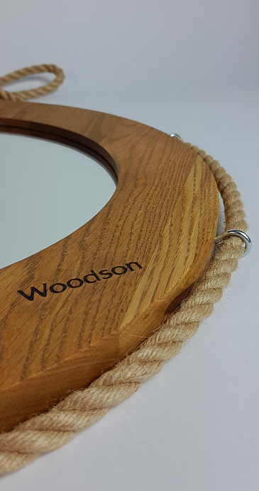 Зеркало для бани Woodson d38 дуб