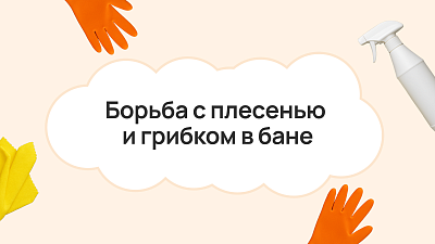 Борьба с плесенью и грибком в бане 