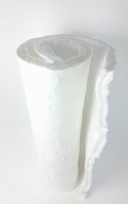 Стекловолокно огнеупорное иглопробивное 9760*610*19 мм (128 кг/м3) (9,76)