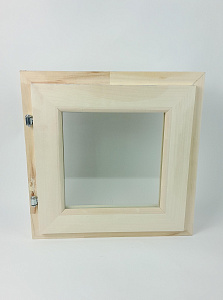 Оконный блок 400*400 внутренняя ручка (липа)