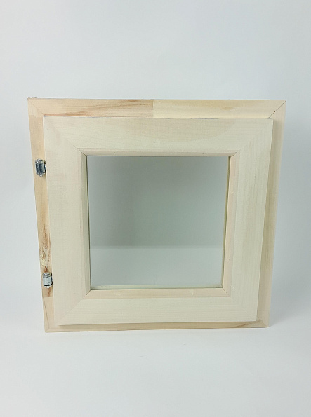 Оконный блок 400*400 внутренняя ручка (липа)