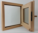 Окно Woodson 60*60, стекло бронза, ольха