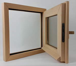 Окно Woodson 60*60, стекло бронза, ольха