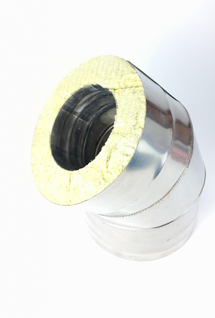 (GS) Отвод-термо 135*, 120х200, AISI 430/430, 0,5мм/0,5мм, (К)