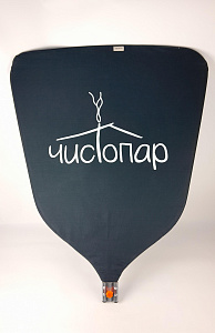 Опахало Макс L черное (лого с одной стороны)