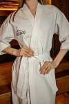 Халат вафельный женский Чистопар цвет белый, р-р 46