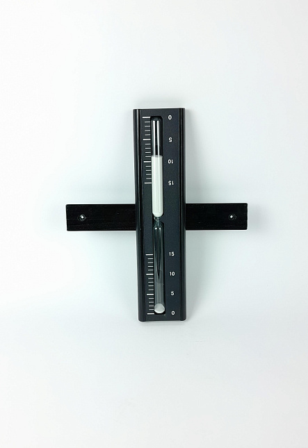 Часы для бани песочные черный алюминий