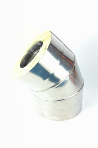 (GS) Отвод-термо 135*, 120х200, AISI 430/430, 0,5мм/0,5мм, (К)