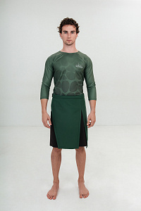 Килт муж софт, цвет зеленый+коричневый, Полиэстер 100%, р-р M-L