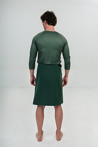 Килт муж софт, цвет зеленый+коричневый, Полиэстер 100%, р-р XL-XXL