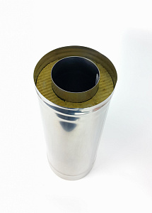 (GS) Труба-термо 0,5м, 120х200, AISI 430/430, 0,8мм/0,5мм, (К)