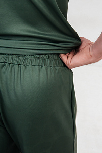 Шорты муж термо, цвет зеленый, Полиэстер+Эластан, р-р M-L