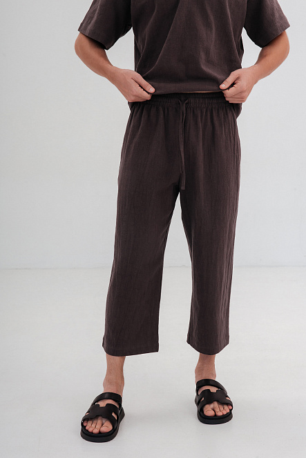 Брюки мужские, цвет графит, Крапива 100%, р-р XL-XXL