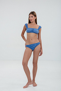 Купальник женский, цвет голубой, Хлопок 100%, р-р S-M