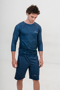 Рашгард муж термо, цвет синий, Полиэстер+Эластан, р-р XL-XXL