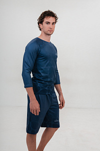 Рашгард муж термо, цвет синий, Полиэстер+Эластан, р-р M-L