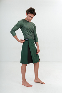 Килт муж софт, цвет зеленый+коричневый, Полиэстер 100%, р-р XL-XXL